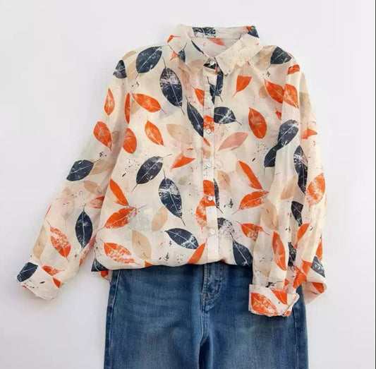 Pure Cotton Printed Full Sleeve Casual Shirt